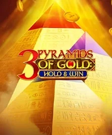 3 Pyramids of Gold spilleautomat med pyramider og gullsymboler