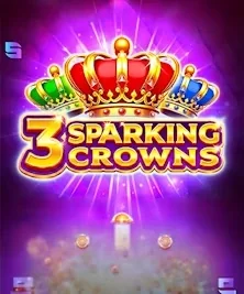 3 Sparking Crowns spilleautomat med kroner og gnistende symboler