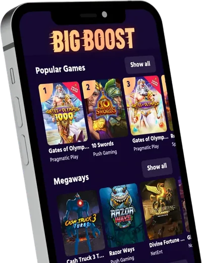 Big Boost mobilcasino på norsk telefon
